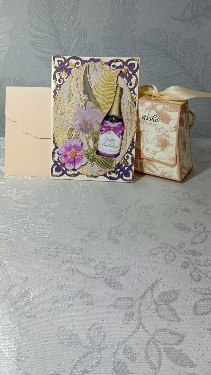Carte d'anniversaire avec Sac cadeau